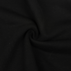 Ткань Футер 3-х нитка, Петля, цвет Черный (на отрез)  в Кайспийском
