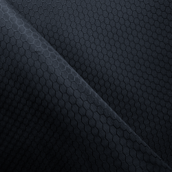 Ткань Оксфорд 300D PU Рип-Стоп СОТЫ, цвет Черный (на отрез)  в Кайспийском