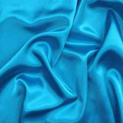 *Ткань Атлас-сатин, цвет Голубой (на отрез)  в Кайспийском