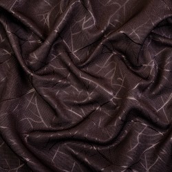 Ткань Блэкаут для штор &quot;Ледовое тиснение цвет Темно-Коричневый&quot; (на отрез)  в Кайспийском
