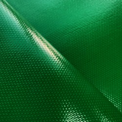 Ткань ПВХ 600 гр/м2 плотная, Зелёный (Ширина 150см), на отрез  в Кайспийском