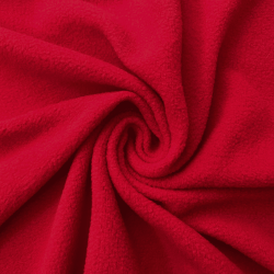 Флис Односторонний 130 гр/м2, цвет Красный (на отрез)  в Кайспийском