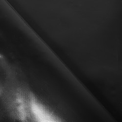 Ткань ПВХ 450 гр/м2, Чёрный (на отрез)  в Кайспийском