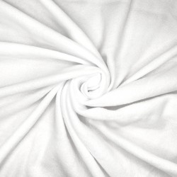 Флис Односторонний 130 гр/м2, цвет Белый (на отрез)  в Кайспийском