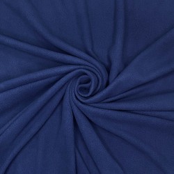 Флис Односторонний 130 гр/м2, цвет Темно-синий (на отрез)  в Кайспийском