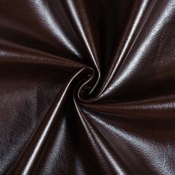 Ткань Дерматин (Кожзам) для мебели, цвет Темно-Коричневый (на отрез)  в Кайспийском