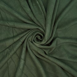 Ткань Флис Односторонний 130 гр/м2, цвет Темный хаки (на отрез)  в Кайспийском