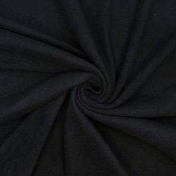 Флис Односторонний 130 гр/м2, цвет Черный (на отрез)  в Кайспийском