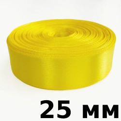 Лента Атласная 25мм, цвет Жёлтый  в Кайспийском