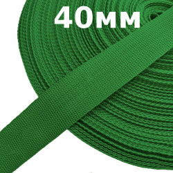Лента-Стропа 40мм, цвет Зелёный (на отрез)  в Кайспийском
