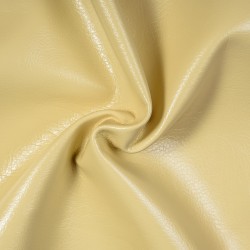 Ткань Дерматин (Кожзам) для мебели, цвет Кремовый (на отрез)  в Кайспийском