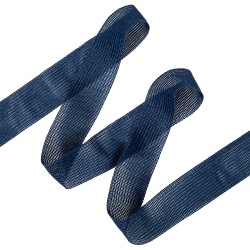Окантовочная лента-бейка, цвет Синий 22мм (на отрез)  в Кайспийском