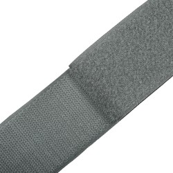 Контактная лента 50мм цвет Серый (велькро-липучка, на отрез)  в Кайспийском