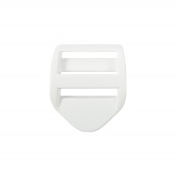 Пряжка регулировочная 25 мм УСИЛЕННАЯ (трехщелевка), цвет Белый LS (поштучно)  в Кайспийском