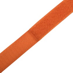 Контактная лента 25мм цвет Оранжевый (велькро-липучка, на отрез)  в Кайспийском