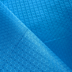 Ткань Оксфорд 300D PU Рип-Стоп СОТЫ, цвет Голубой (на отрез)  в Кайспийском