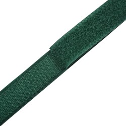 Контактная лента 25мм цвет Зелёный (велькро-липучка, на отрез)  в Кайспийском