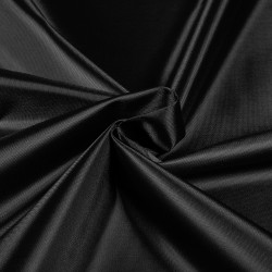 *Ткань Оксфорд 210D PU, цвет Черный (на отрез)  в Кайспийском