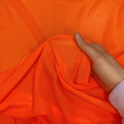 Трикотажная Сетка 75 г/м2, цвет Оранжевый (на отрез)  в Кайспийском
