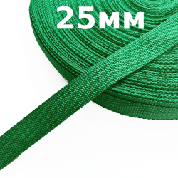 Лента-Стропа 25мм, цвет Зелёный (на отрез)  в Кайспийском